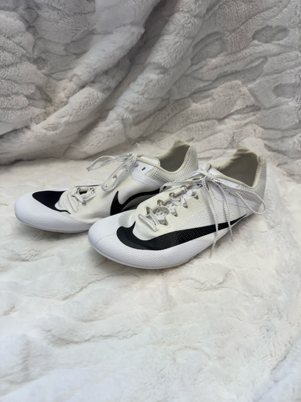 Nike Zoom Rival Sprint Track Shoes White & Black Men’s Sz 10.5 M US